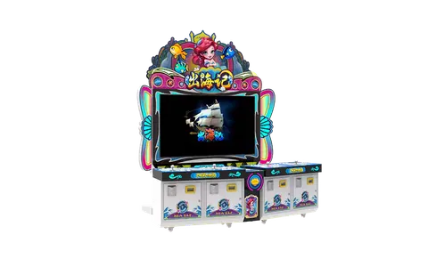 Mermaid Warrior - Multiplayer shooting fish arcade machine cabinet view